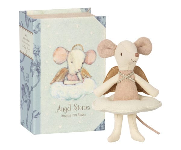 Maileg Angel mouse, big sister in book